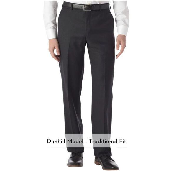 BALLIN Super 120's Wool Comfort EZE Dress Pant, Size 42x32, Charcoal Gray, NWOT - Picture 1 of 12